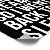 Dont Give Up On Your Dream Back To Sleep Funny Ir  ポスター (角)