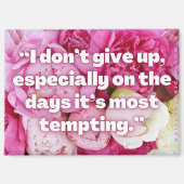 Don't Give Up - Positive Affirmation Magnet マグネット (正面)