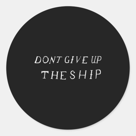 Dont Give Up The Ship Perry Flag (clic, Front) Lon ラウンドシール (正面)