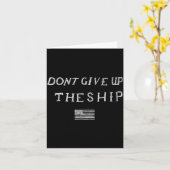 Dont Give Up The Ship Us Flag Don't Patriot Indepe カード (黄色い花)