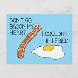 Don't Go Bacon Myハート- おもしろい ポストカード