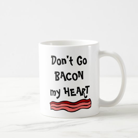 Don't Go BACON MYハート コーヒーマグカップ (右)