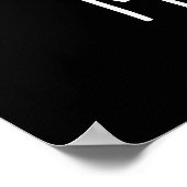 Don't Go Bakin私のハートおもしろいクッキープンダークBG ポスター (角)