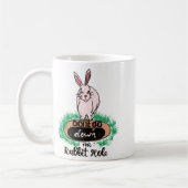 Dont Go Down The Rabbit Hole Womens Red  コーヒーマグカップ (左)
