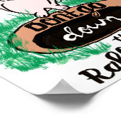 Dont Go Down The Rabbit Hole Womens Red  ポスター (角)