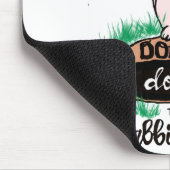 Dont Go Down The Rabbit Hole Womens Red  マウスパッド (コーナー)