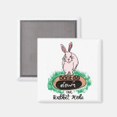 Dont Go Down The Rabbit Hole Womens Red マグネット (正面/裏面)