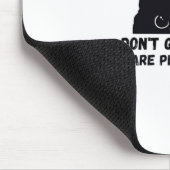 Dont Go Outside There Are People Out There マウスパッド (コーナー)