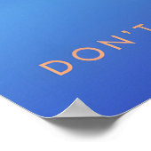 Dont Go Paddleboarding Travel Poster ポスター (角)