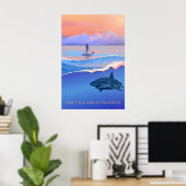 Dont Go Paddleboarding Travel Poster ポスター (ホームオフィス)
