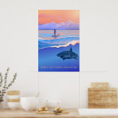 Dont Go Paddleboarding Travel Poster ポスター (キッチン)