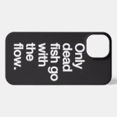 Don't Go With The Flow iPhone Case iPhoneケース (裏面横)