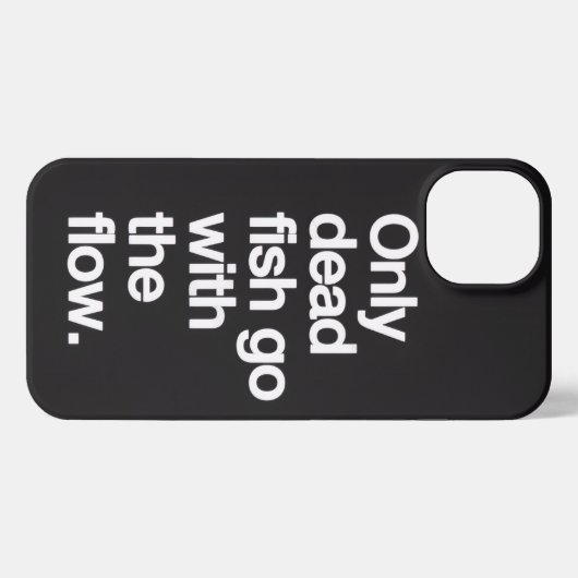 Don't Go With The Flow iPhone Case iPhoneケース (裏面横)