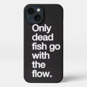 Don't Go With The Flow iPhone Case iPhoneケース (裏面)