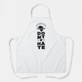 Don't Hate Black History on WHITE エプロン (正面)