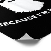 Don't Hate Me Because I'm Beardiful Shirt For Bear ポスター (角)