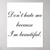 Dont Hate Me Because Im Beautiful  ポスター (正面)