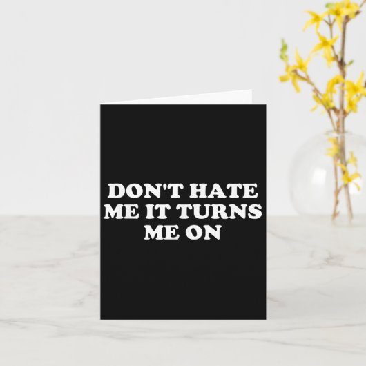 Don't Hate Me It Turns Me On  カード (黄色い花)