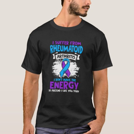 Don't Have Energy Ribbon Rheumatoid Arthritis Awar Tシャツ (正面)
