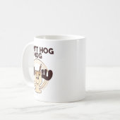 Don't Hog The Nog! Funny Christmas Eggnog Moose Mu コーヒーマグカップ (正面左)