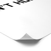 Don't Hug Me Funny Anti-social No Hugs Here  ポスター (角)