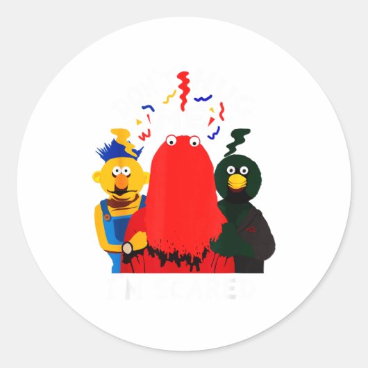 Don't Hug Me I'm Eds Funny Saying Sarcasm  ラウンドシール (正面)