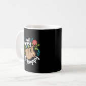Don't Hurry Be Happy - Sloth Animal Lover Environm コーヒーマグカップ (正面左)