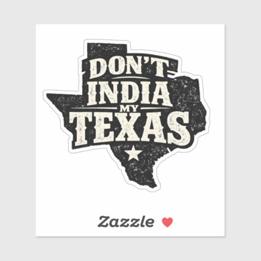 Don't India My Texas シール (シート)
