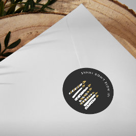 Don't It吹金ゴールドグリッターサプライズ誕生日パーティー ラウンドシール