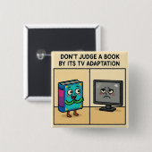 "Don't Judge a book by its TV Adaption 缶バッジ (正面&裏面)