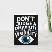 Dont Judge A Disability Teacher Awareness _1  カード (正面)