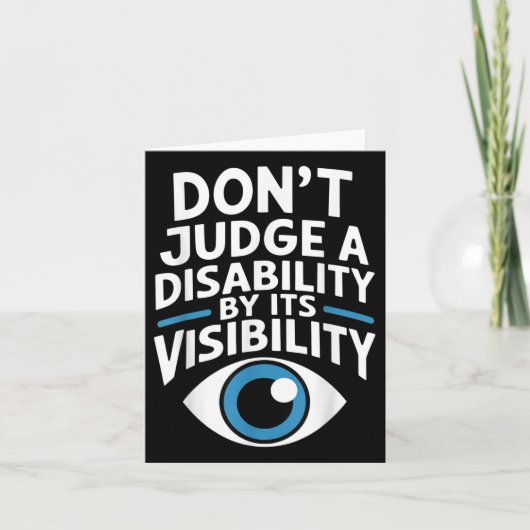 Dont Judge A Disability Teacher Awareness _1  カード (正面)