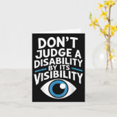 Dont Judge A Disability Teacher Awareness _1  カード (黄色い花)