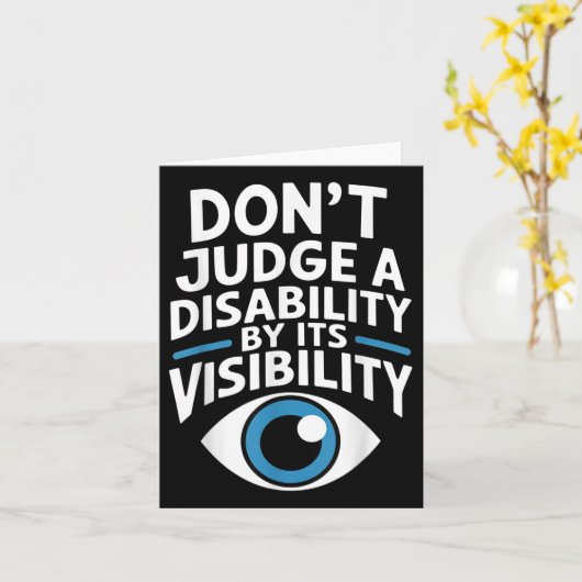 Dont Judge A Disability Teacher Awareness _1  カード (黄色い花)
