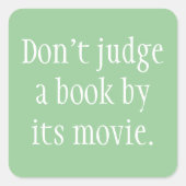 Don't Judgment a Book スクエアシール (正面)