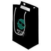 Don't Kale My Vibe おもしろい Veggie Pun Dark BG スモールペーパーバッグ (正面アングル)