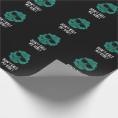 Don't Kale My Vibe おもしろい Veggie Pun Dark BG ラッピングペーパー (角)