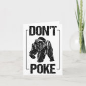 Don't Ke Funny Bear _ Cute Superhero Bear Usa Gift カード (正面)