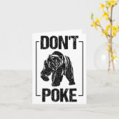 Don't Ke Funny Bear _ Cute Superhero Bear Usa Gift カード (黄色い花)
