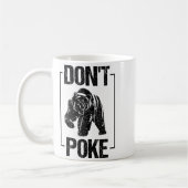Don't Ke Funny Bear _ Cute Superhero Bear Usa Gift コーヒーマグカップ (左)
