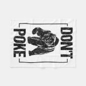 Don't Ke Funny Bear _ Cute Superhero Bear Usa Gift フリースブランケット (正面(横))