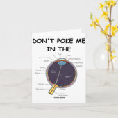 Dont Ke Me In The Eye Eye Anatomy Attitude カード (黄色い花)