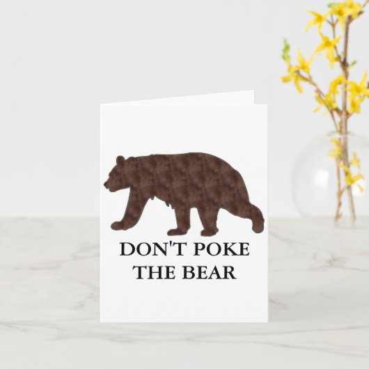 Dont Ke The Bear  カード (黄色い花)