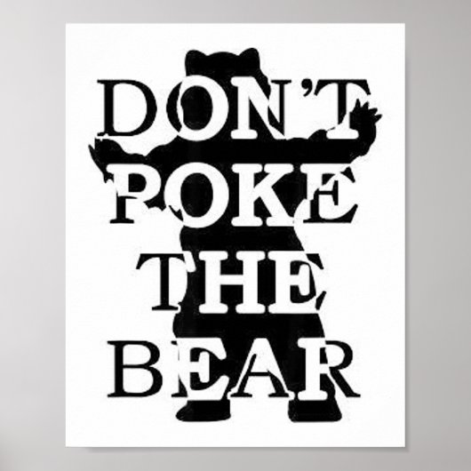 Don't Ke The Bear ポスター (正面)