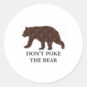 Dont Ke The Bear  ラウンドシール (正面)