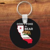 Dont Ke The Bear California Republic Design  キーホルダー (正面)
