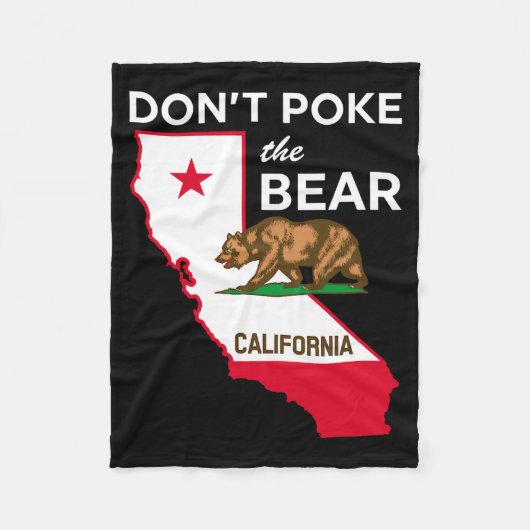 Dont Ke The Bear California Republic Design  フリースブランケット (正面)