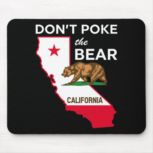 Dont Ke The Bear California Republic Design マウスパッド (正面)