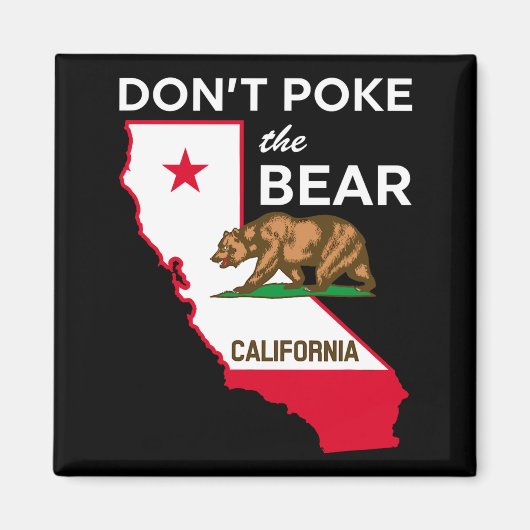 Dont Ke The Bear California Republic Design  マグネット (正面)