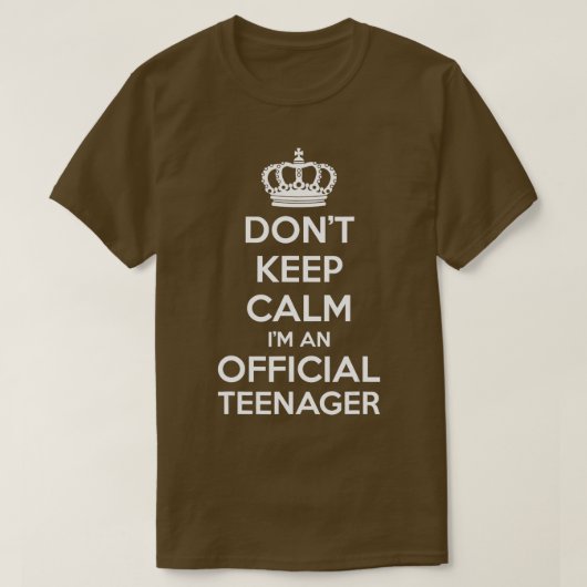 Dont Keep Calm Im An Official nager Funny 13th Bir Tシャツ (デザイン正面)